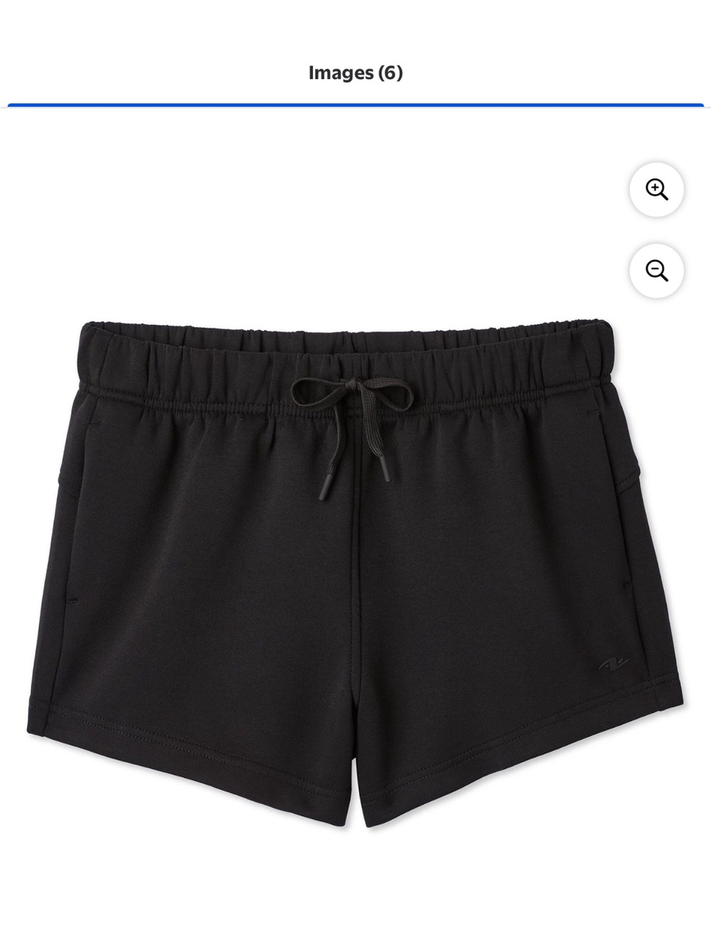 Athletic Works Women’s Soft Knit Shorts Black M NWT